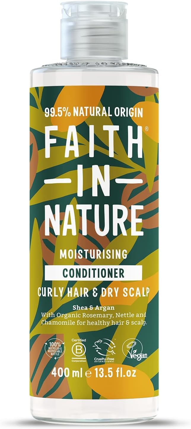 Faith in Nature Natural Conditioner - Vegan & Cruelty Free, No SLS or Parabens - 13.5 fl oz, Shea & Argan