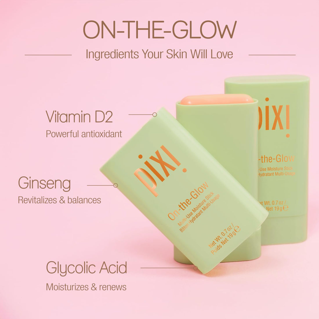 Pixi by Petra On-the-Glow Stick - 0.67oz