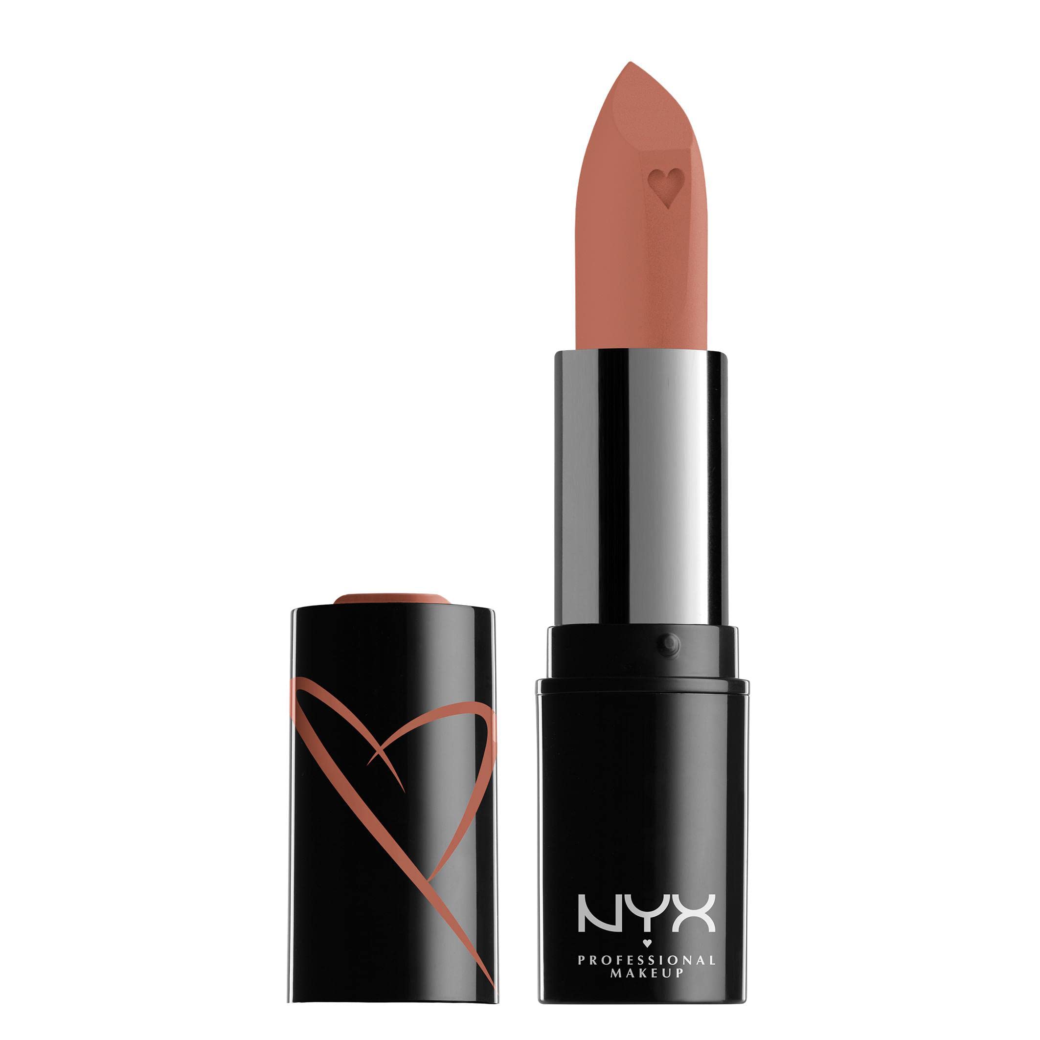 NYX PROFESSIONAL MAKEUP Shout Loud Satin Lipstick, Infused With Shea Butter - Silk (Peach Nude)