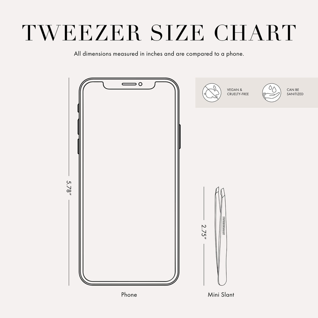 Tweezerman Mini Slant Tweezer Marble Pattern, 0.5984 Ounce
