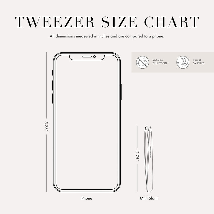 Tweezerman Mini Slant Tweezer, Lovely Lavender