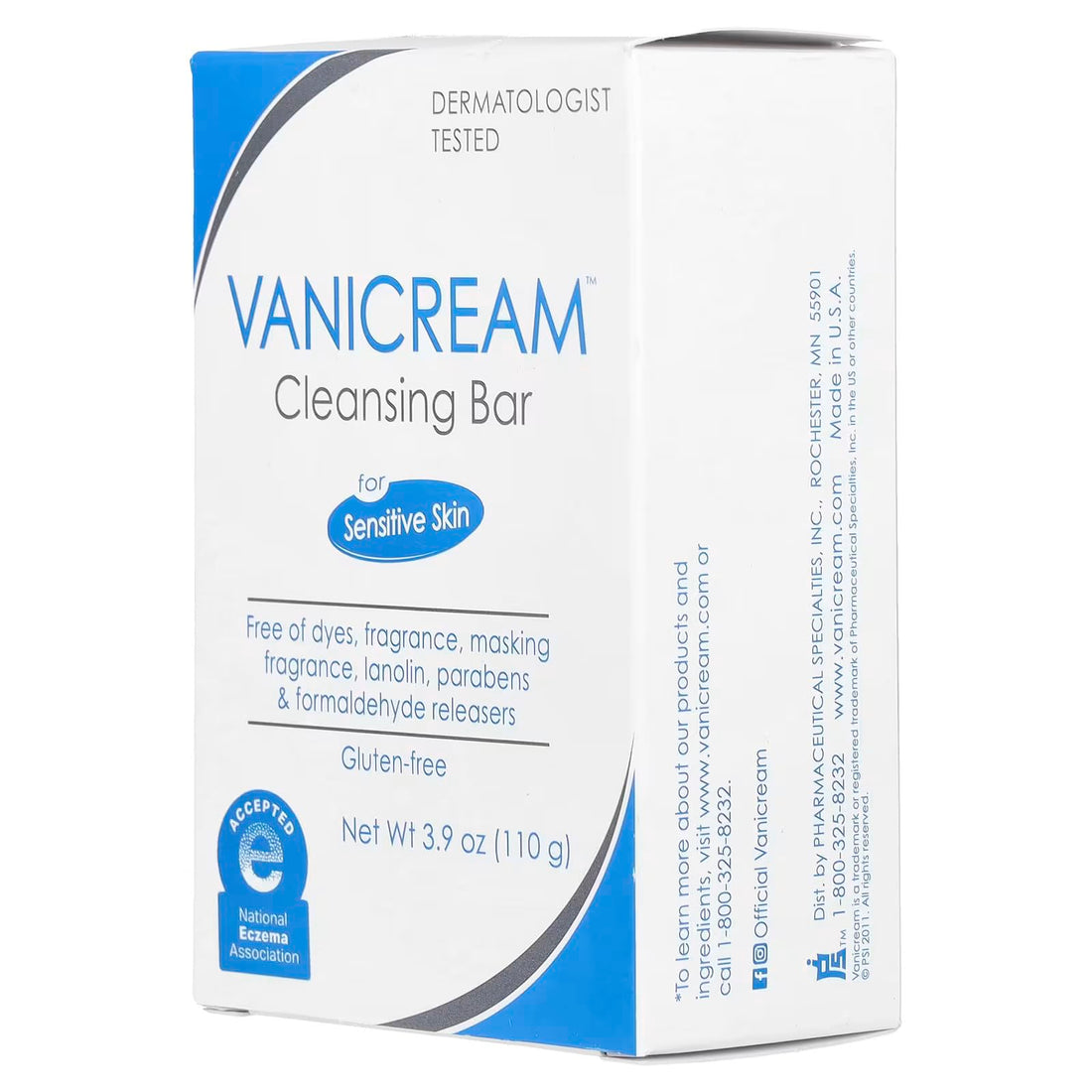 Vanicream Cleansing Bar 3.9 oz Pack of (3)