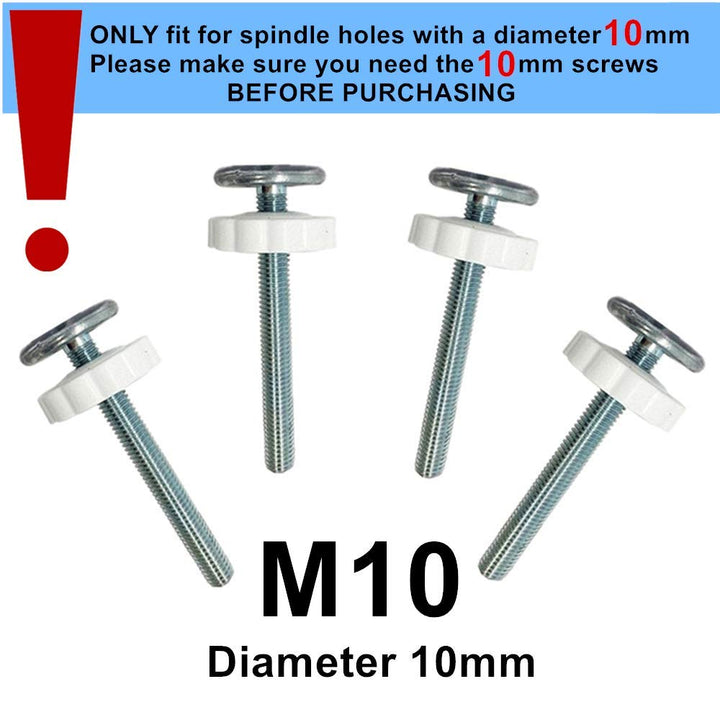 4 Pack M8 Extra Long Pressure Gates Threaded Spindle Rods,8mm Baby Kids Pet Dog Gates Accessory Screw Bolts Kit Fit for All Pressure Mounted Walk Thru Gates