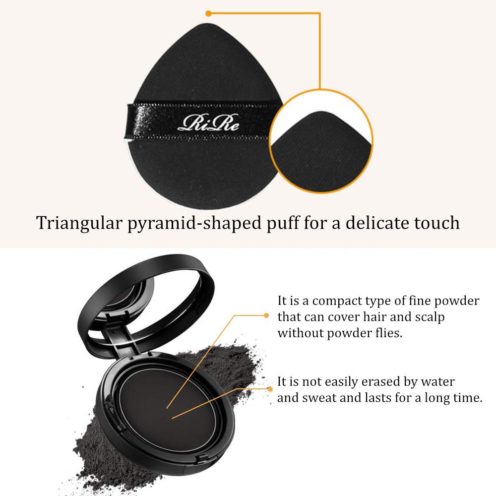 RiRe Quick Hair Instant Touch-up Cushion 14g / 0.49 oz. Cover Grey Hair, Portable Size (Natural Brown)