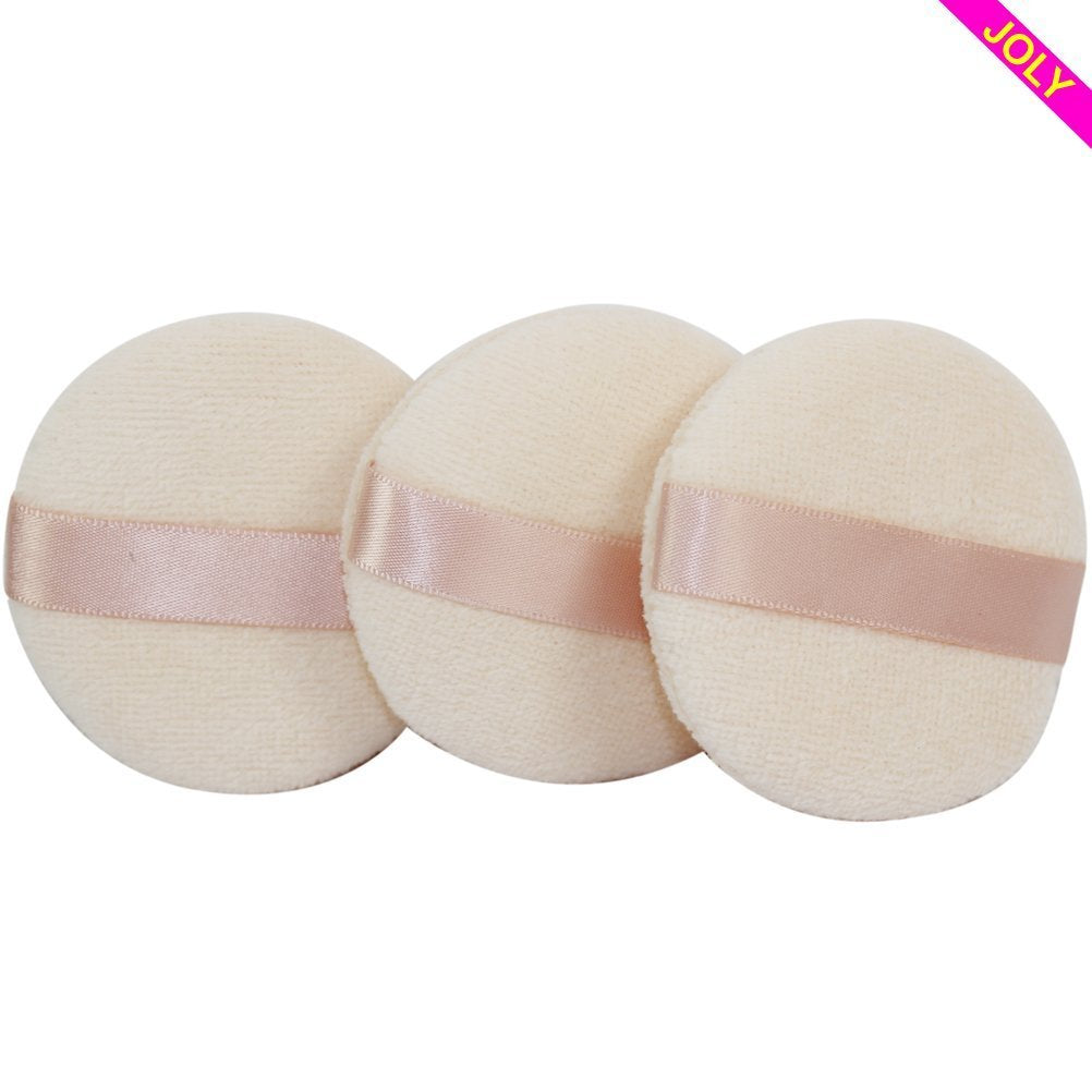 Joly Powder Puff for Makeup Face Powder Set of 5 (3 Pieces)