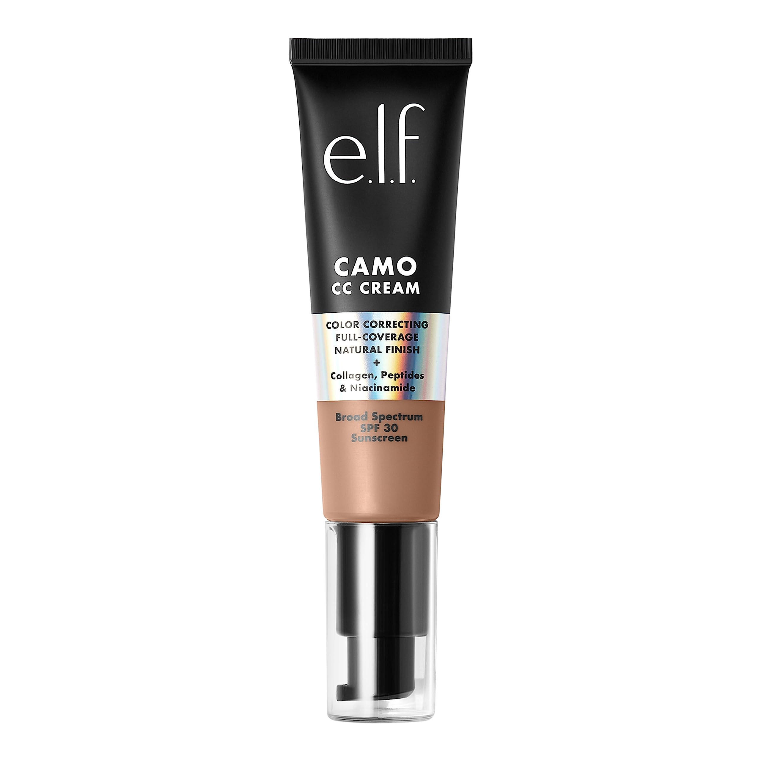 e.l.f. Camo CC Cream | Color Correcting Full Coverage Foundation with SPF 30 | Tan 415 C | 1.05 Oz (30g)