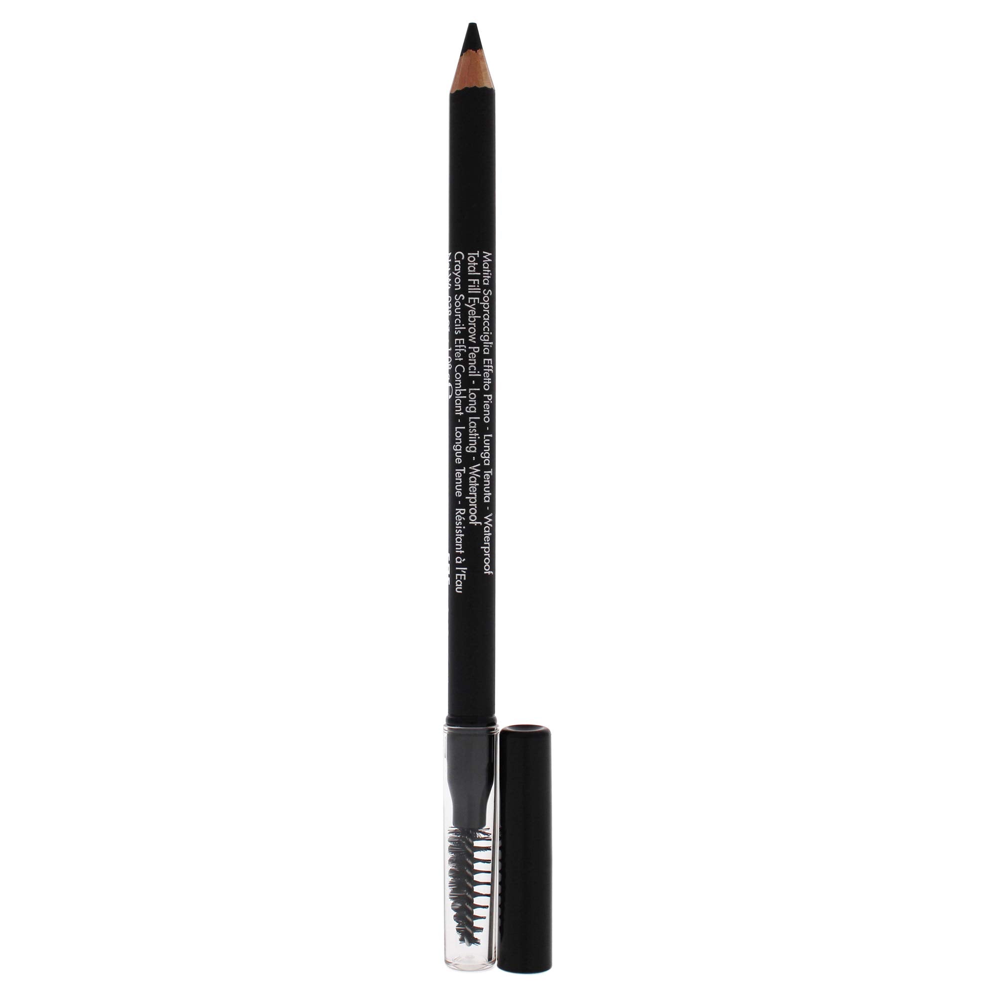 PUPA Milano True Eyebrow Pencil - Total Fill Eyebrow, Long Lasting and Waterproof - Wooden Pencil with Mini Comb - Combination of Waxes and Oils, Rich and Highly Pigmented - 004 Extra Dark - 0.038 Oz