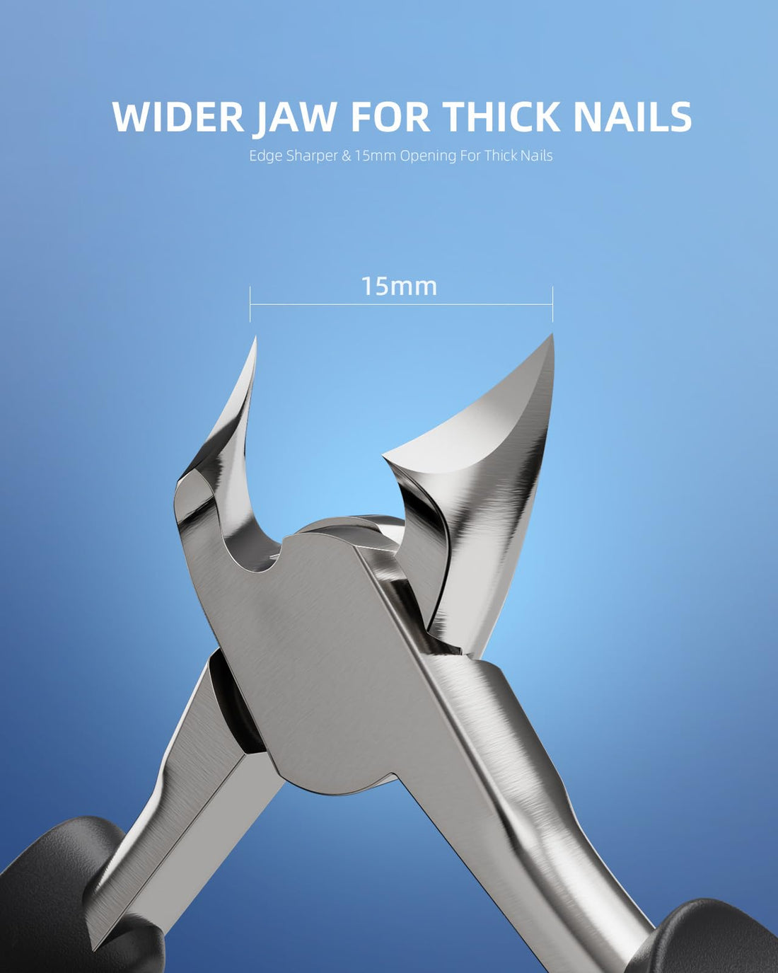 Kaasage Professional Toenail Clippers | Treatment Thick or Ingrown Toe Nails, Heavy Duty Soft Grip Podiatrist Tool For Men & Seniors | Use for Family and Medical (KMP1)