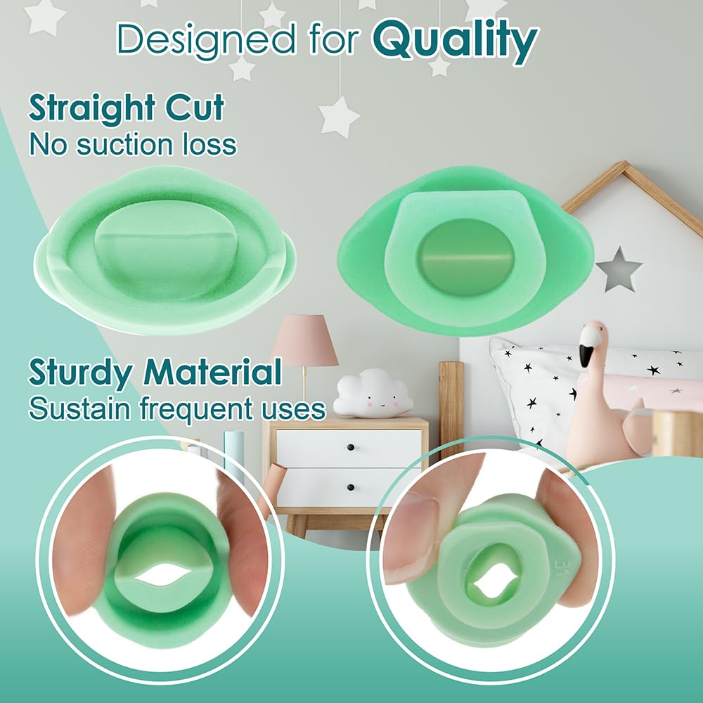 Nenesupply 4pc Duckbill Valves Compatible with Wearable Elvie Breast Pump and Pump Parts Replacement Parts. Made by Nenesupply. Not Original Elvie Valves. Use with Pump Seals.