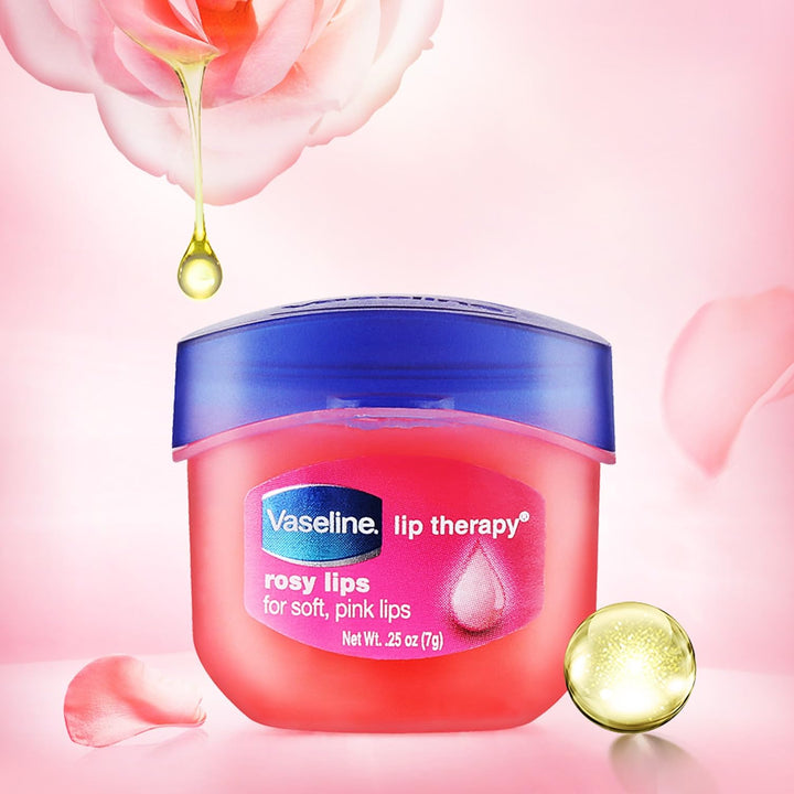 Vaseline Lip Therapy Rosy Lips Pack Of 2 0.25 Oz./7 Grams, Transparent