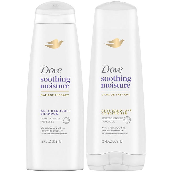 Dove Dermacare Soothing Moisture Shampoo & Conditioner Set, 12 Oz Each (Pack Of 2)
