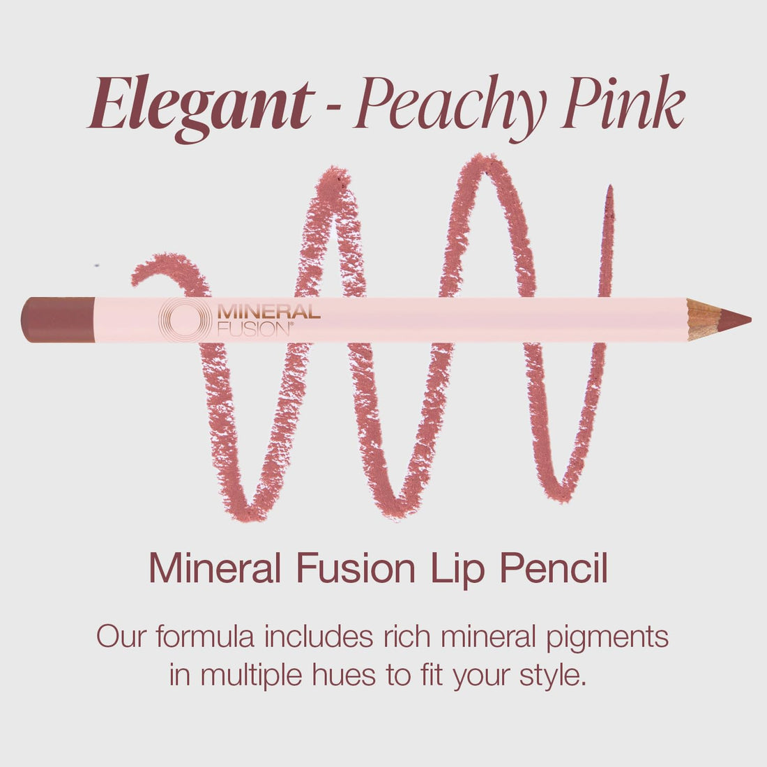 Mineral Fusion Lip Pencil, Elegant, 0.04 Ounce (Packaging May Vary)