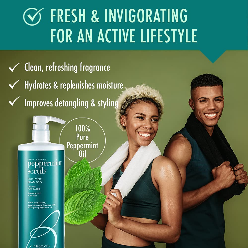 Peppermint Scrub Purifying Shampoo 32 Oz