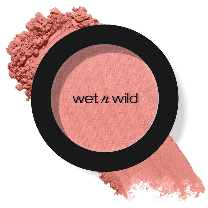 wet n wild Color Icon Blush, Effortless Matte Natural Sheer Glow & Seamless Blend, Luxuriously Infused Smooth Jojoba Oil, Cruelty-Free & Vegan - Pinch Me Pink