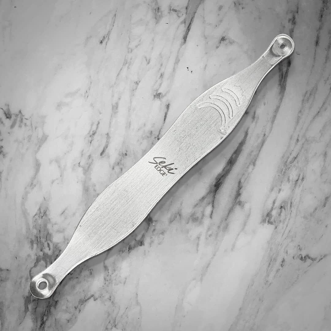 Seki Edge Blackhead Remover (SS-801) - Comedone Extractor for Blackheads & Whiteheads - Professional Pimple Popper Tool with 2 Hole Sizes
