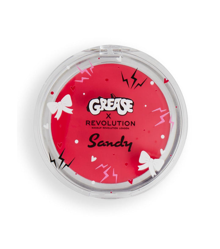 Revolution X Grease Sandy Melting Blusher Dark Pink Lady, 0.21 oz/ 6 g, Rosey