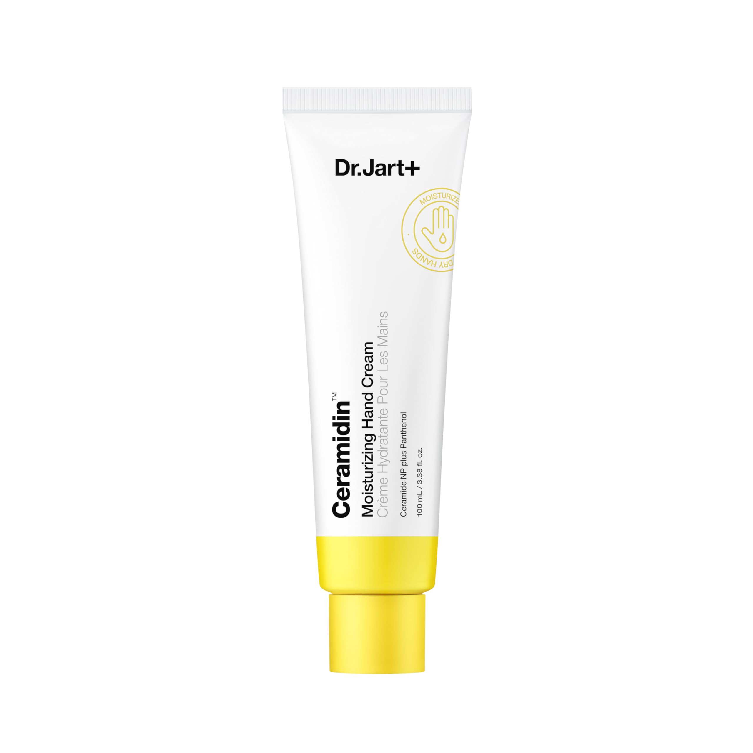 Dr.Jart+ Ceramidin Moisturizing Hand Cream For Dry Hands with Ceramides and Panthenol | Korean Skin Care, 3.38 Fl Oz