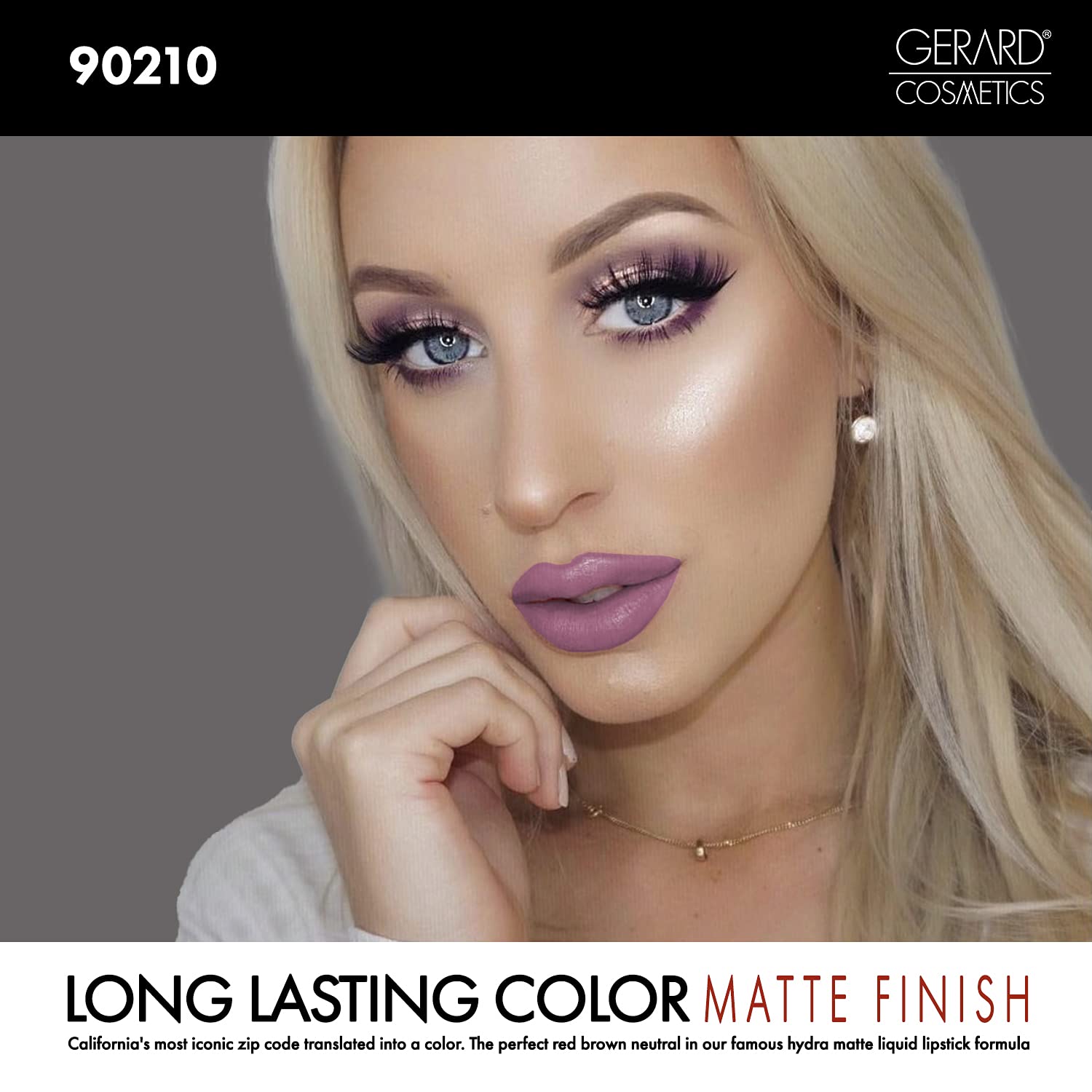 Gerard Cosmetics HydraMatte Liquid Lipstick 90210- MATTE FINISH STAY ALL DAY, Comfortable long wear CRUELTY FREE & USA MADE