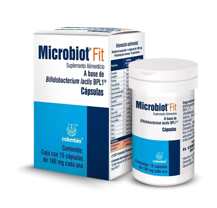 MICROBIOT FIT 15 CAPS, Bifidobacterium Lactis Bpl-1