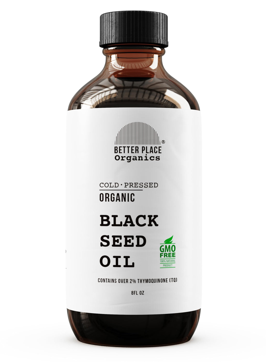 BETTER PLACE ORGANICS Organic Black Seed Oil | 100% Virgin Cold Pressed Liquid Pure | External Use on Joints, Hair, Skin, Nails | 8 oz