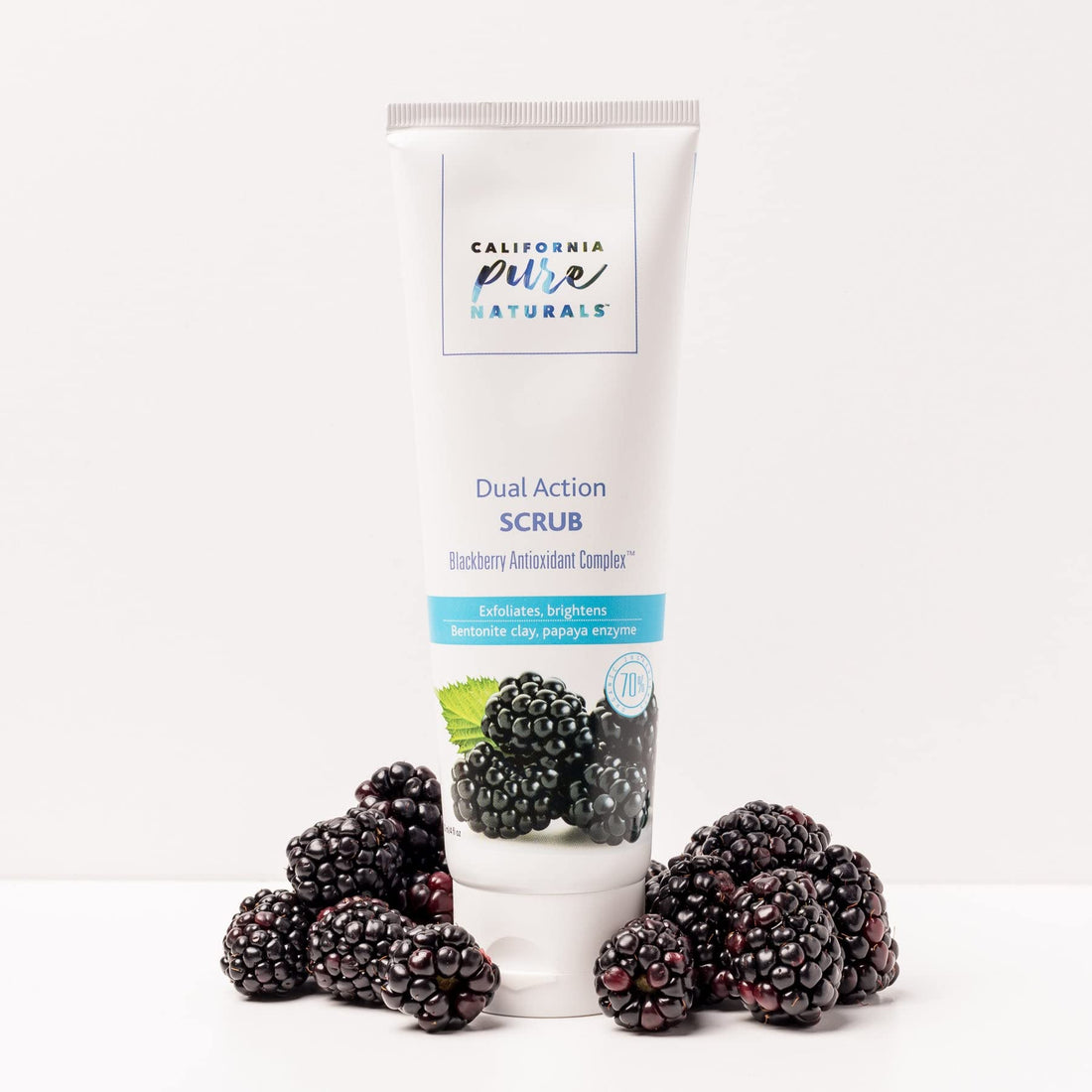 California Pure Naturals Dual Action Scrub. Exfoliating Face Wash For Soft & Polished Skin (4.0 Oz)