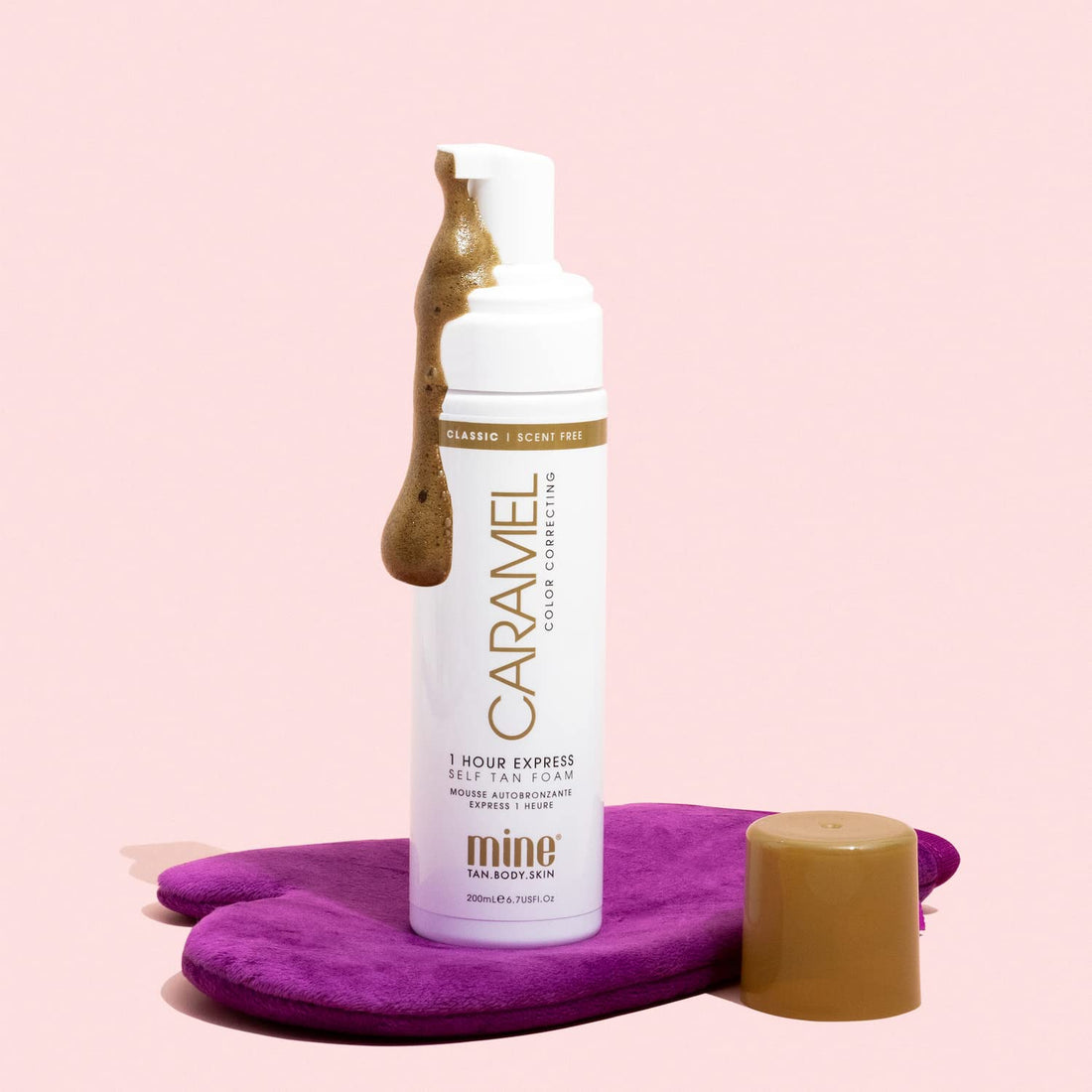 MineTan Self Tan Foam, Caramel