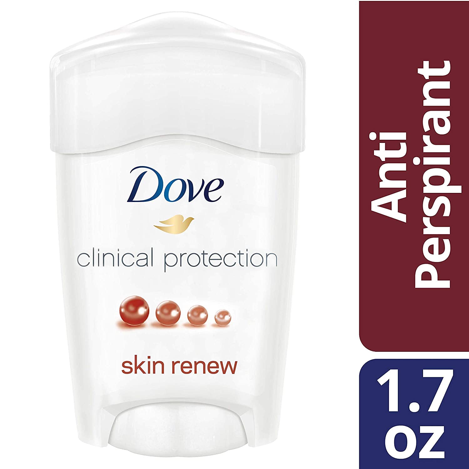 Dove Clinical Protection Antiperspirant & Deodorant, Skin Renew 1.7 oz (Pack of 4)