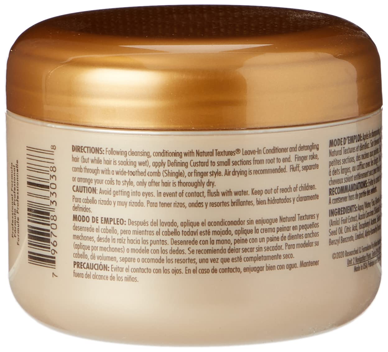 Avlon Keracare Natural Textures Defining Custard 8 Ounce
