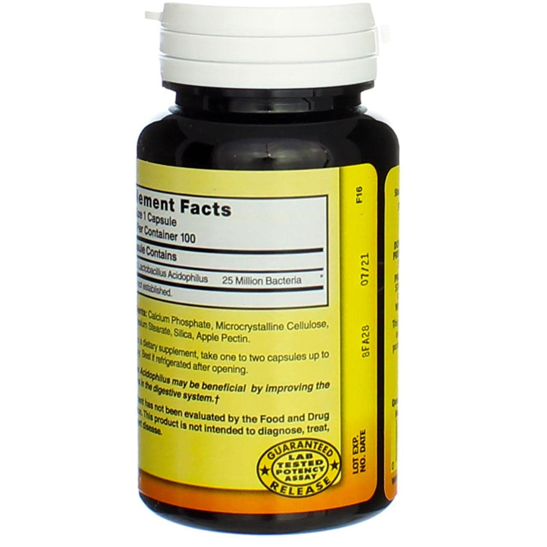 Freeze Dried Lactobacillus Acidophilus 100 Caps