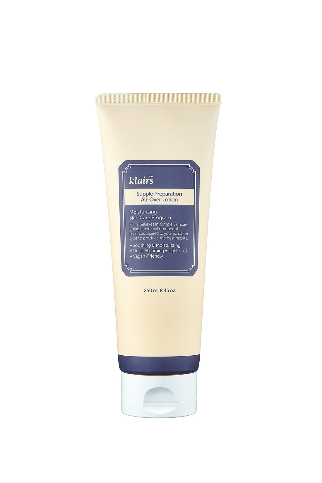 Klairs Supple Preparation All-Over Lotion, Face And Body Moisturizer, 250Ml, 8.45Oz