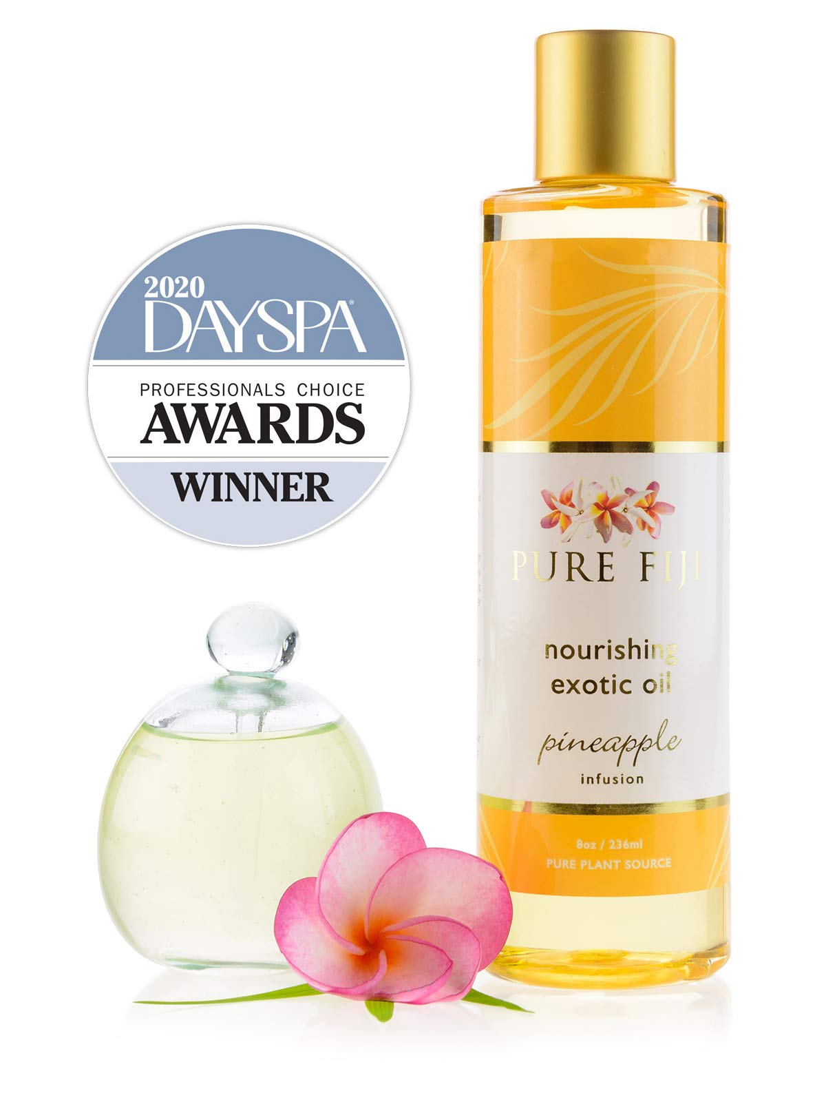 Pure Fiji Nourishing Exotic Oil - Pineapple - Bath & Body Oil, Massage Oil, 8oz