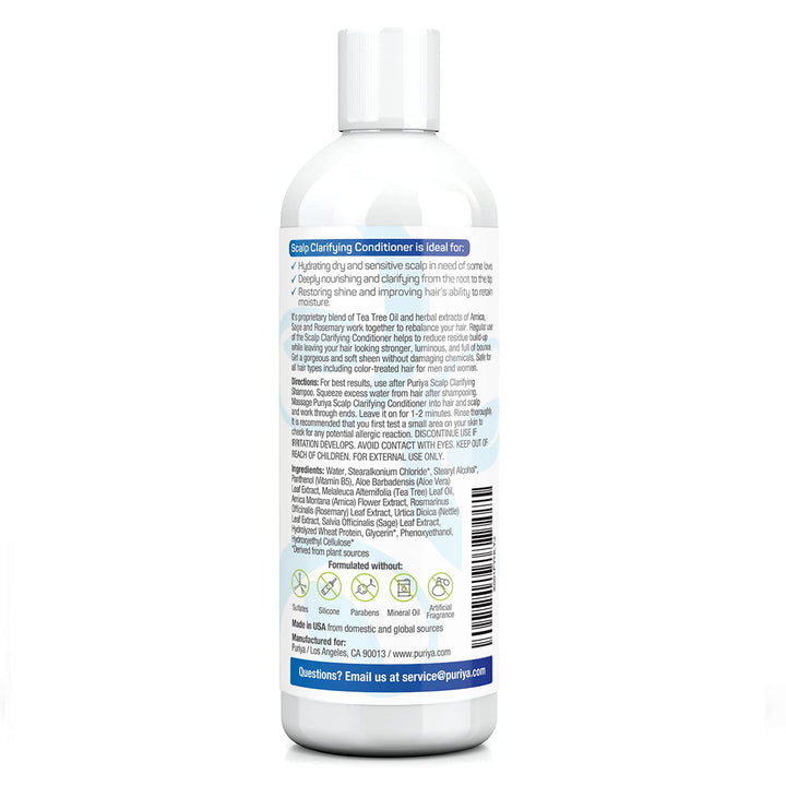 Best Anti Dandruff Hair Conditioner 16 oz with Tea Tree for Dry, Itchy, Psoriasis Scalp. Deep Conditioner Treatment. Safe for Color Treated, Damaged Hair. Ideal for Men, Women Daily Use. Sulfate Free