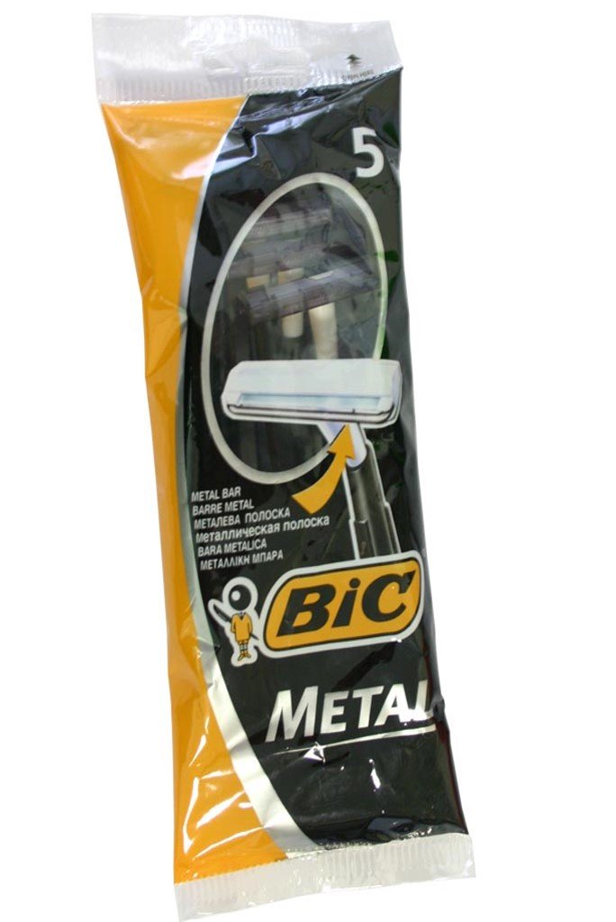 BIC Metal Disposable Razor, 5-Count
