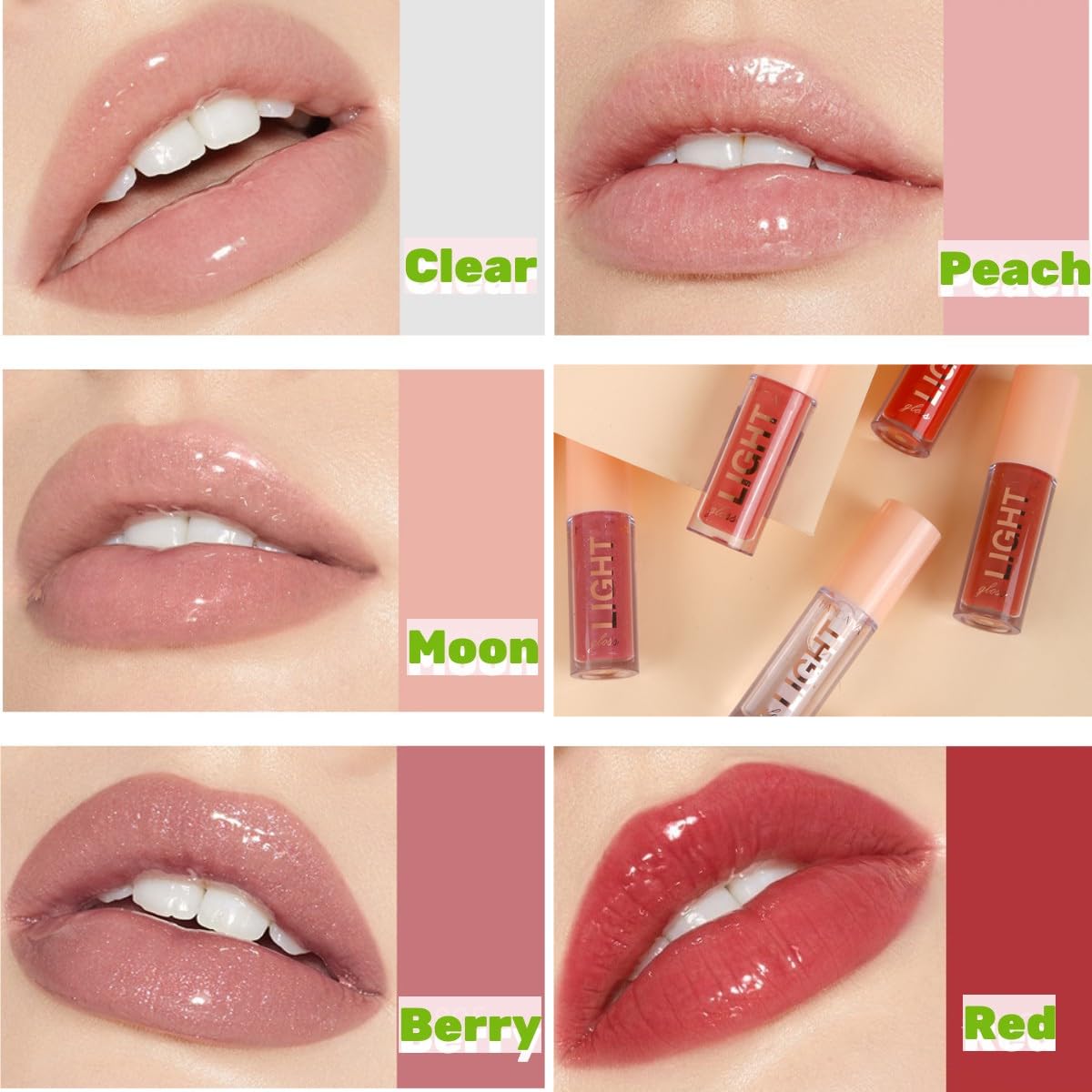 ONarisae Lip Gloss Moisturizing Glossy Finish All-Day Wear Gloss for Daily Use Clear