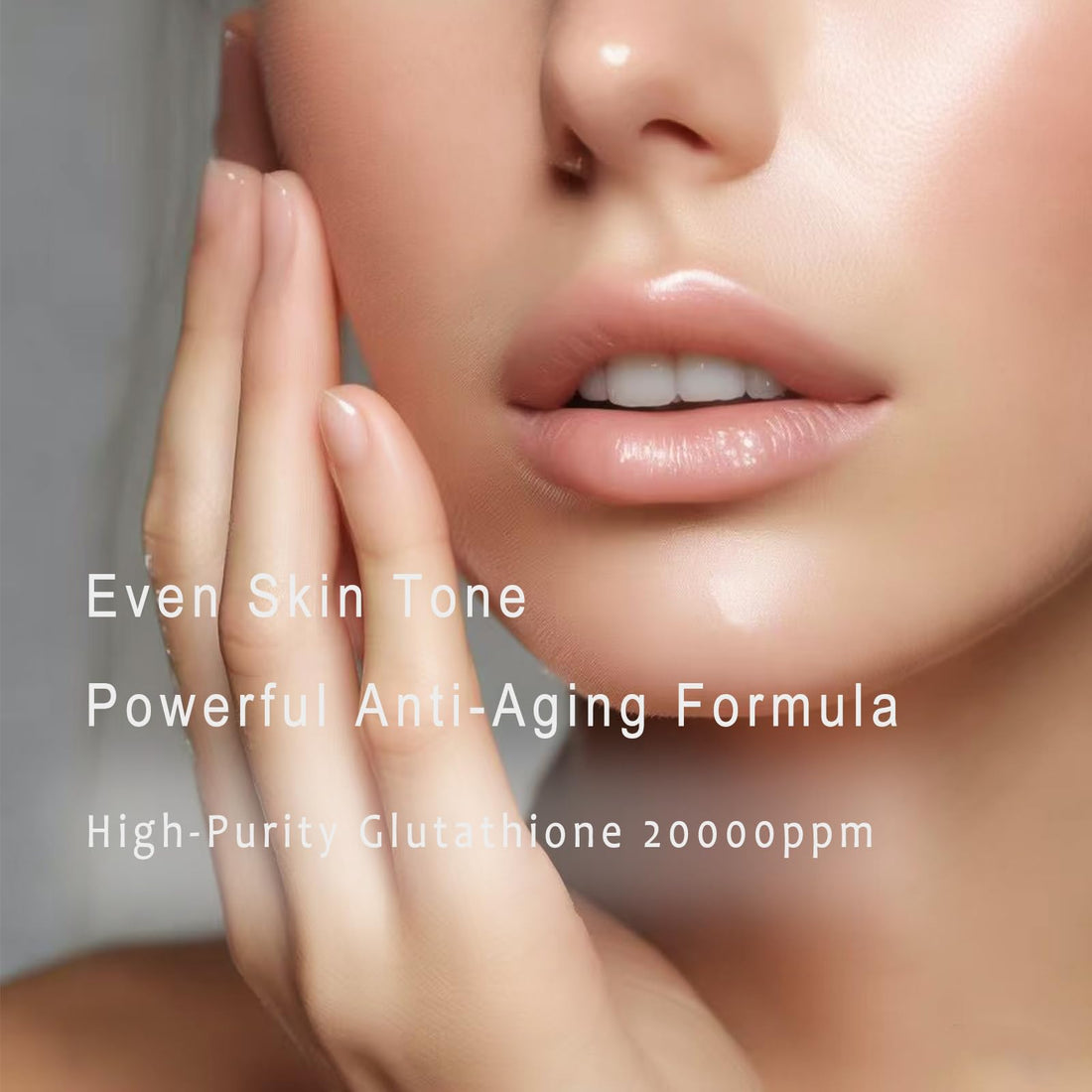Glutathione Serum,20000ppm Glutathione and Hyaluronic Acid Korean Skin Care Dark Spot Serum Improve Skin Elasticity Anti-Aging Face Serum for Women 30ml