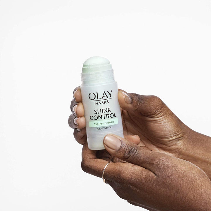 Face Masks by Olay, Shine Control with Tea Tree Extract, Facial Mask Stick, 1.7 Oz