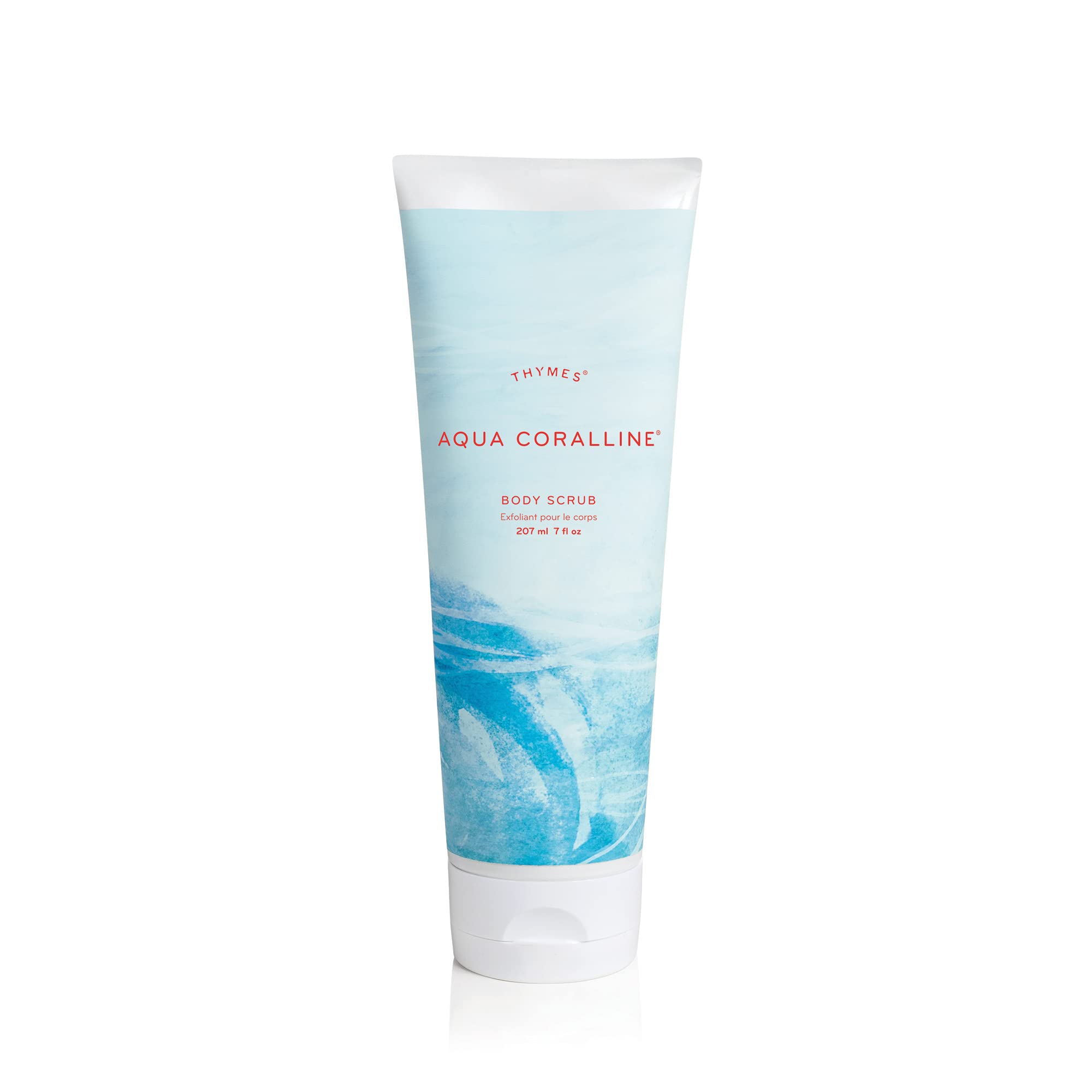 Thymes Aqua Coralline Body Scrub - Body Exfoliator for Skin Care Routine - Moisturizing and Exfoliating Body Scrub, Face Scrub, Foot Scrub, or Hand Scrub (7 Fl Oz)