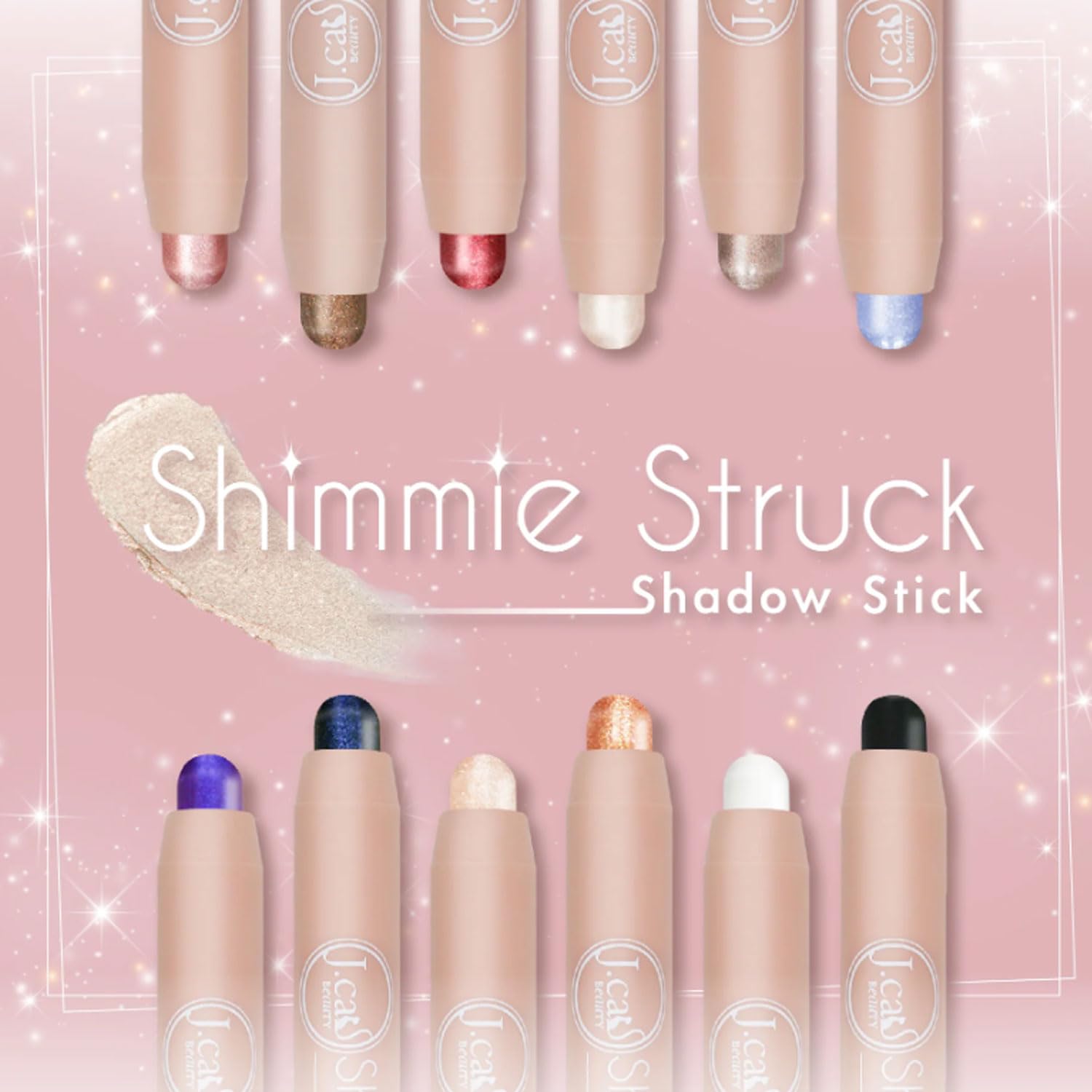 Jcat Beauty Professional [ SSS103 Eye Wine A Lot ] Shimme Struck Shadow Automatic Stick Eye Shadow Makeup eyeshadow + Free Zipper Bag