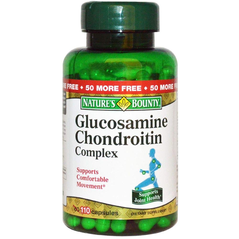 Nature's Bounty Glucosamine Chondroitin Complex, 110 Capsules (Pack of 2)
