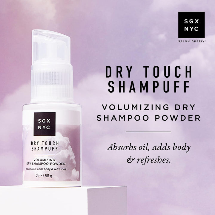 High Ridge SGX NYC Dry Touch Shampuff - Volumizing Dry Shampoo Powder That Absorbs Excess Oil - Non Aerosol Dry Shampoo - Fresh and Bouncy Hair - 2 oz