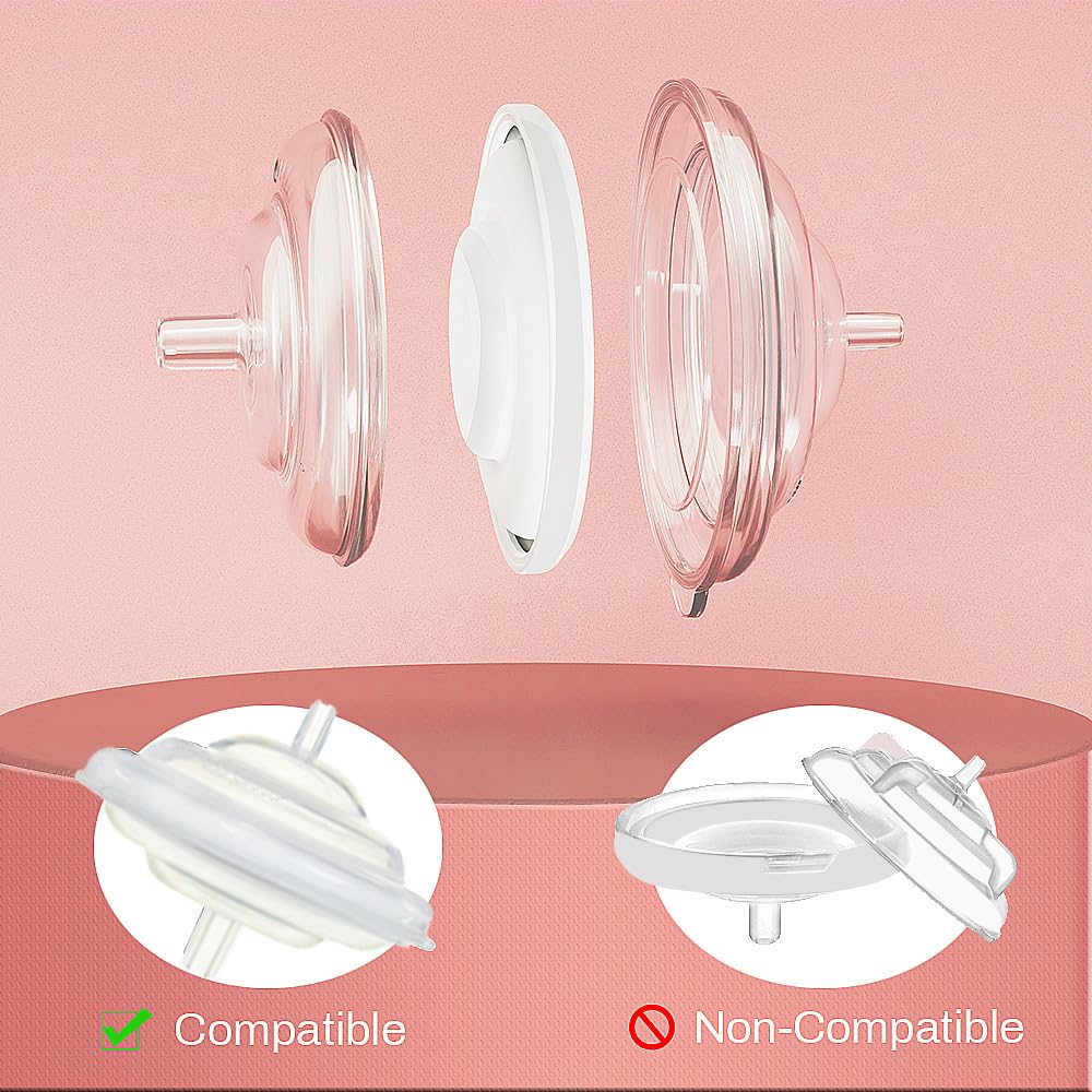 PumpMom-us Breast Pump Parts, 8 Duckbill Valves and 2 Silicone Membrane for Spectra S2, S1 and 9 Plus Breastpumps, Compatible with Spectra Valves and Silicone Diaphragm