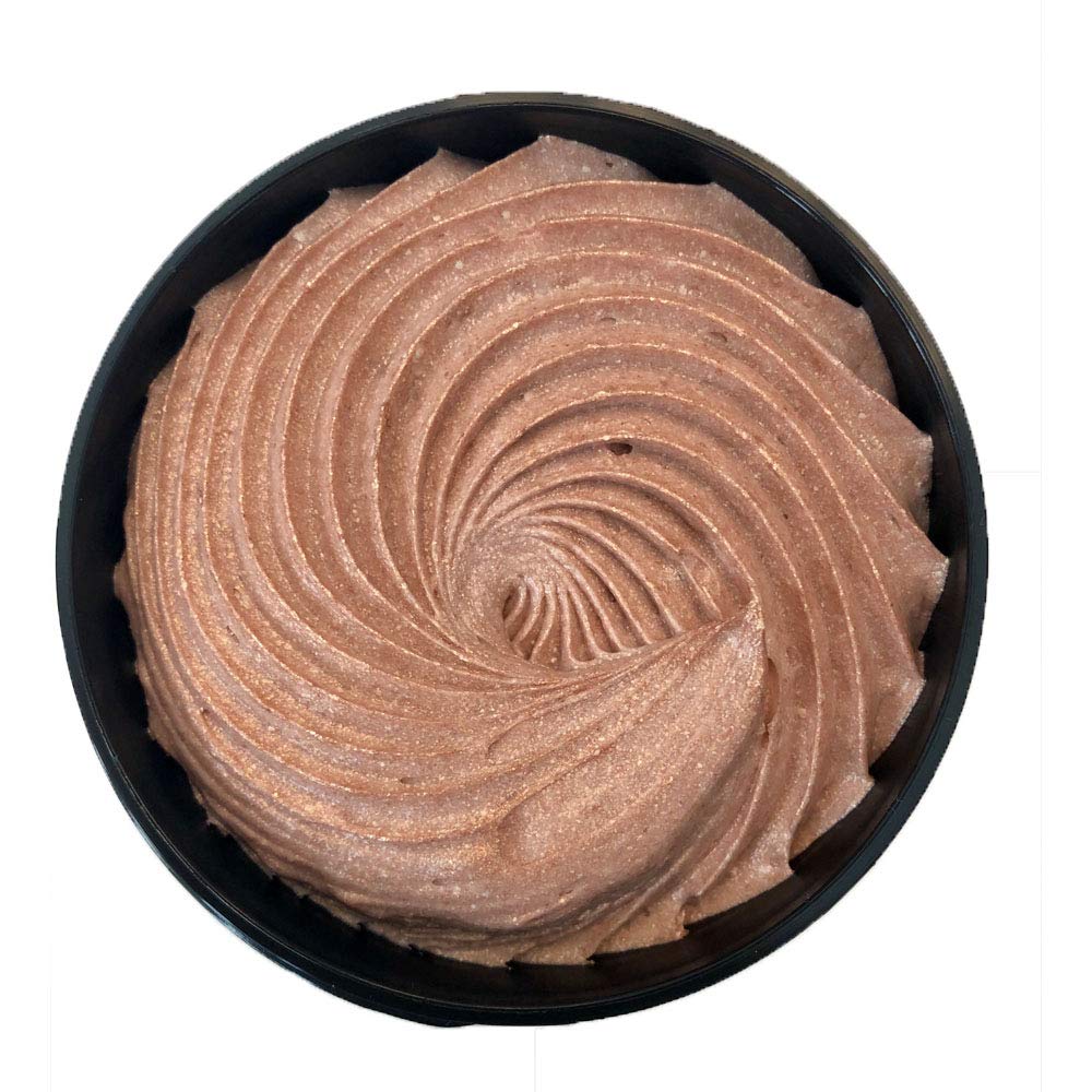 GLIMMER GODDESS Organic Whipped Body Butter - Subtle Level 1 Rose Gold Shimmer - Moisturizing & Nourishing Skincare with Natural Ingredients - Gentle Glow & Hydration for All Skin Types - 4.0 oz