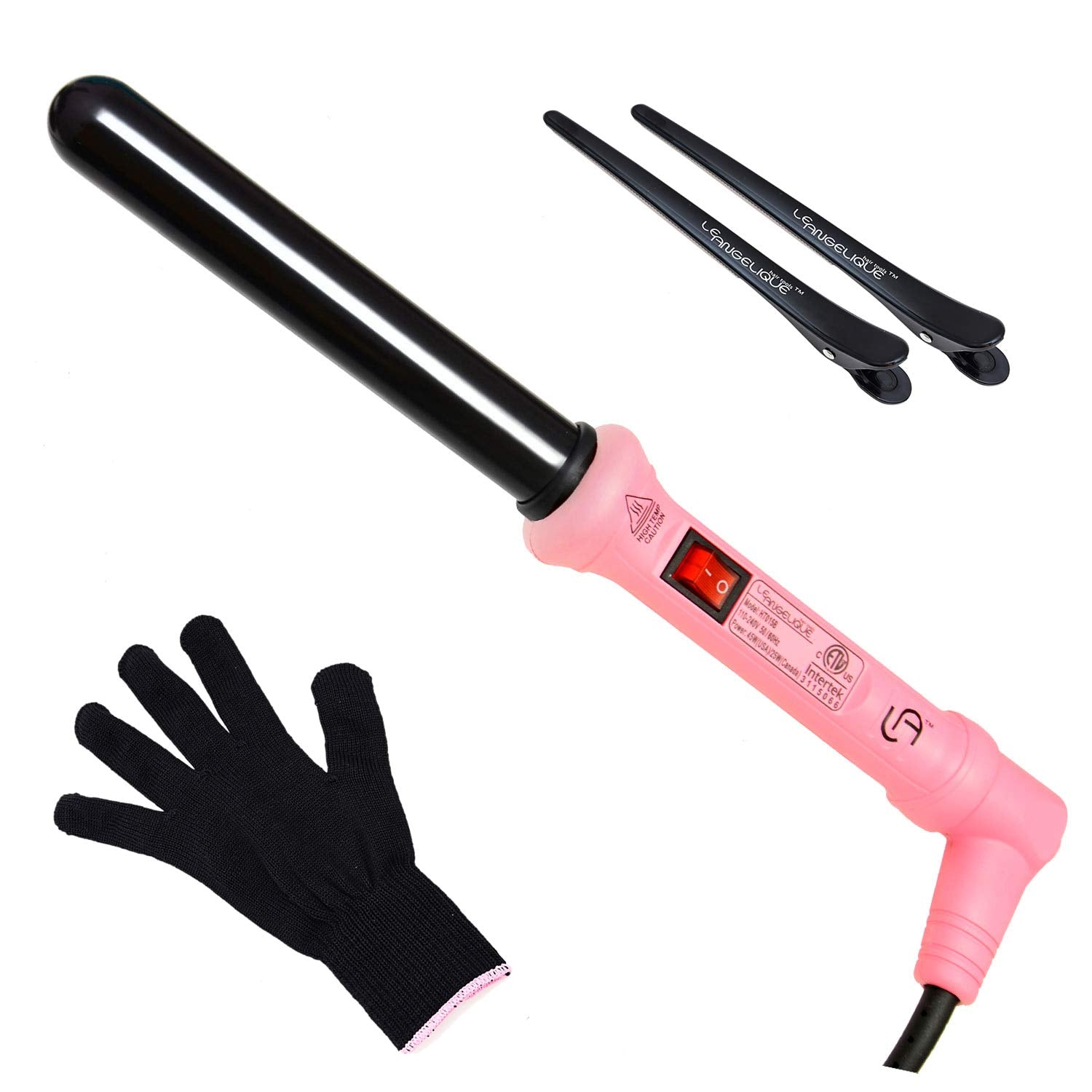 Le Angelique Curling Iron, Pink, 25mm