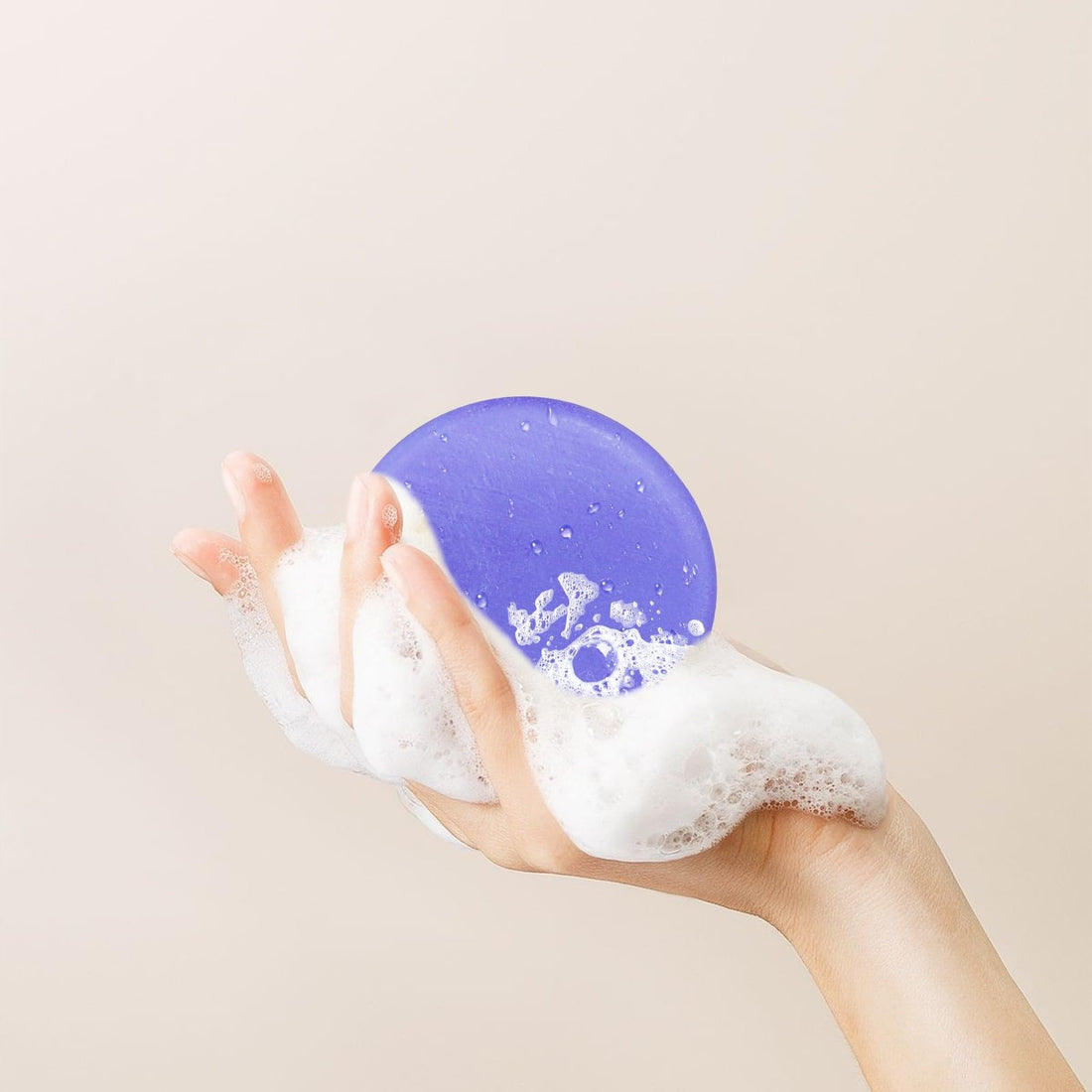 Biotin-Infused Purple Shampoo Bar for Blonde Hair - Natural Toning, Brightening and Strengthening Shampoo Blonde, Lightened & Gray Hair & Solid Hair Care for Silky, Radiant Locks, 3.2 oz