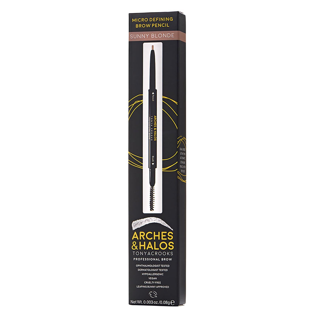 Arches & Halos Micro Defining Brow Pencil in Sunny Blonde, 0.03 Ounce