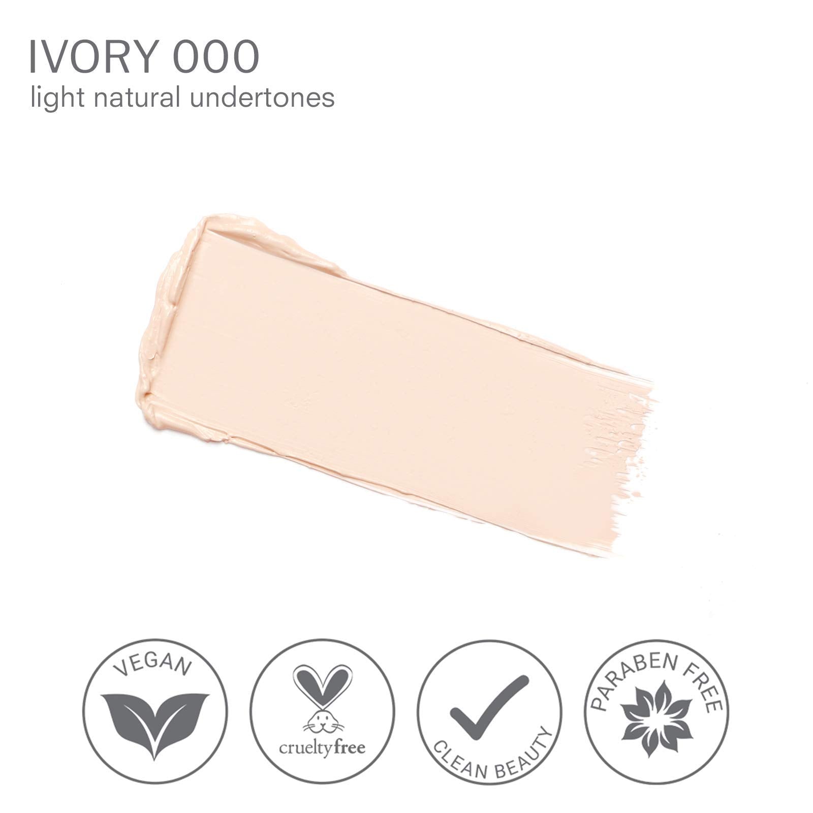 Camera Stick Foundation by Luscious Cosmetics | Full Coverage Cream Foundation | Super blendable & Hydrating Formula | Cruelty-Free and Vegan Makeup (0 Ivory) : 0 Ivory