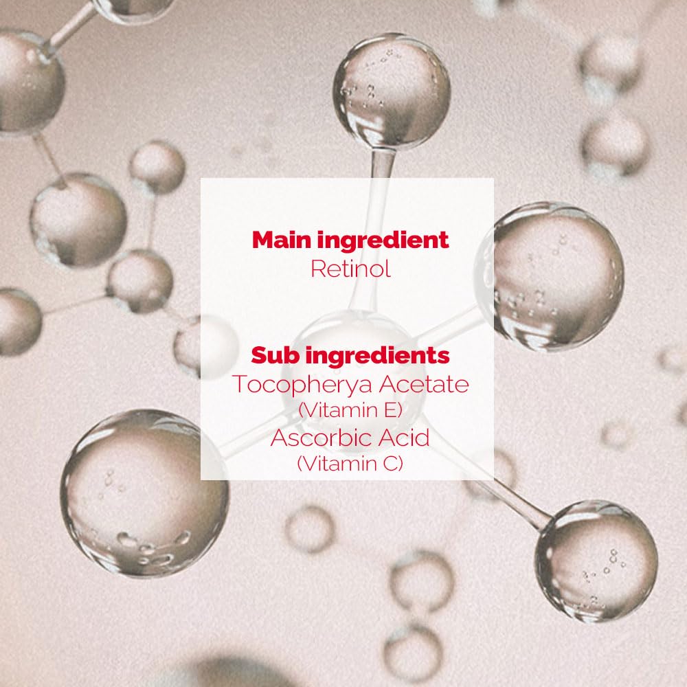 PRETTYSKIN Roll On Eye Cream with Vitamin A and Stainless Steel ball Tip- Under Eye Roller Cream for Elasticity Wrinkles Puffiness Fine Lines-Korean eye cream 30ml/1.01fl.oz. (Retinol)