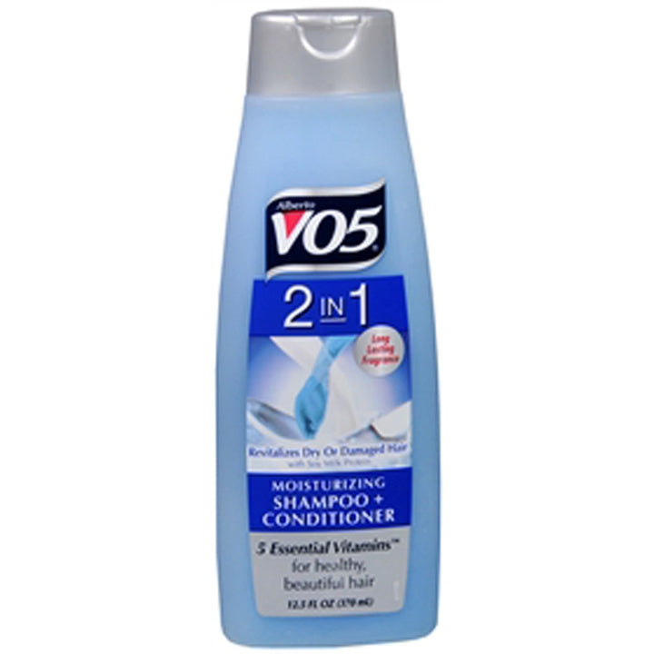Alberto Vo5 2 in 1 Moisturizing Shampoo Conditioner (4 Pack of 12.5 Fl Oz Bottles)