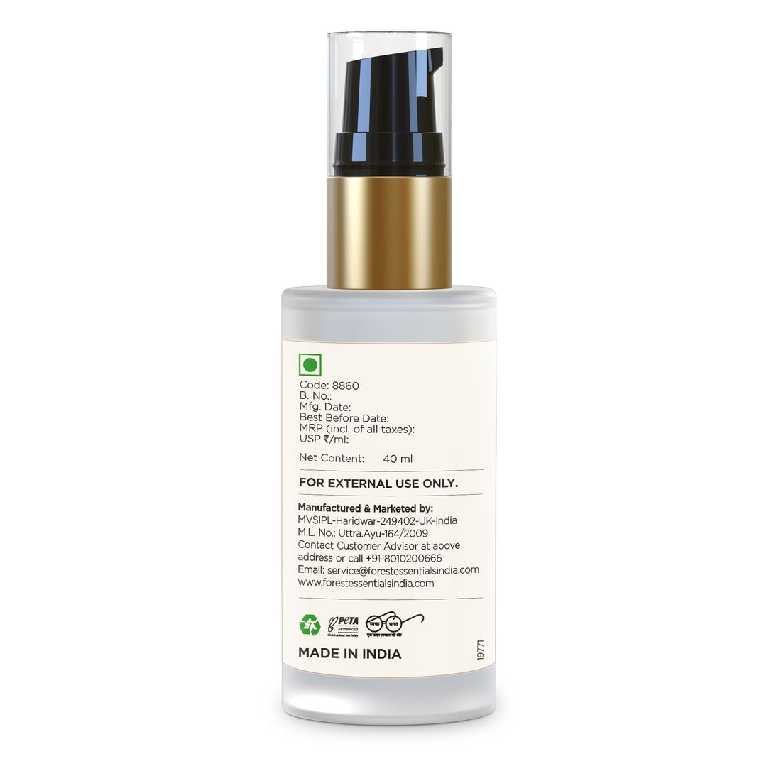 Forest Essentials Light Day Lotion Indian Rose & Marigold With SPF 25 for Dry Skin | Ayurvedic Hydrating Daily Moisturiser