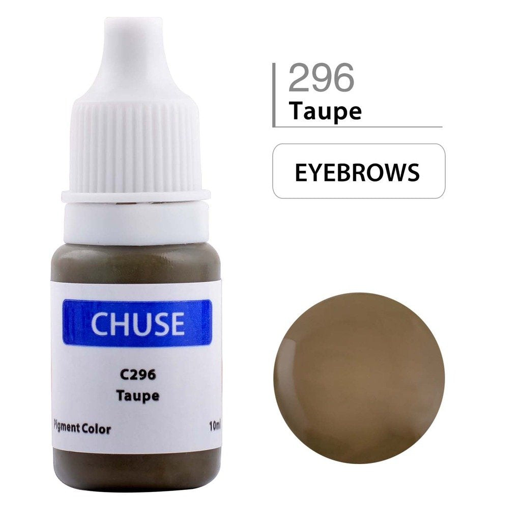 CHUSE C296, 10ml, Taupe, Passed SGS,DermaTest Micro Pigment Cosmetic Color Permanent Makeup Tattoo Ink
